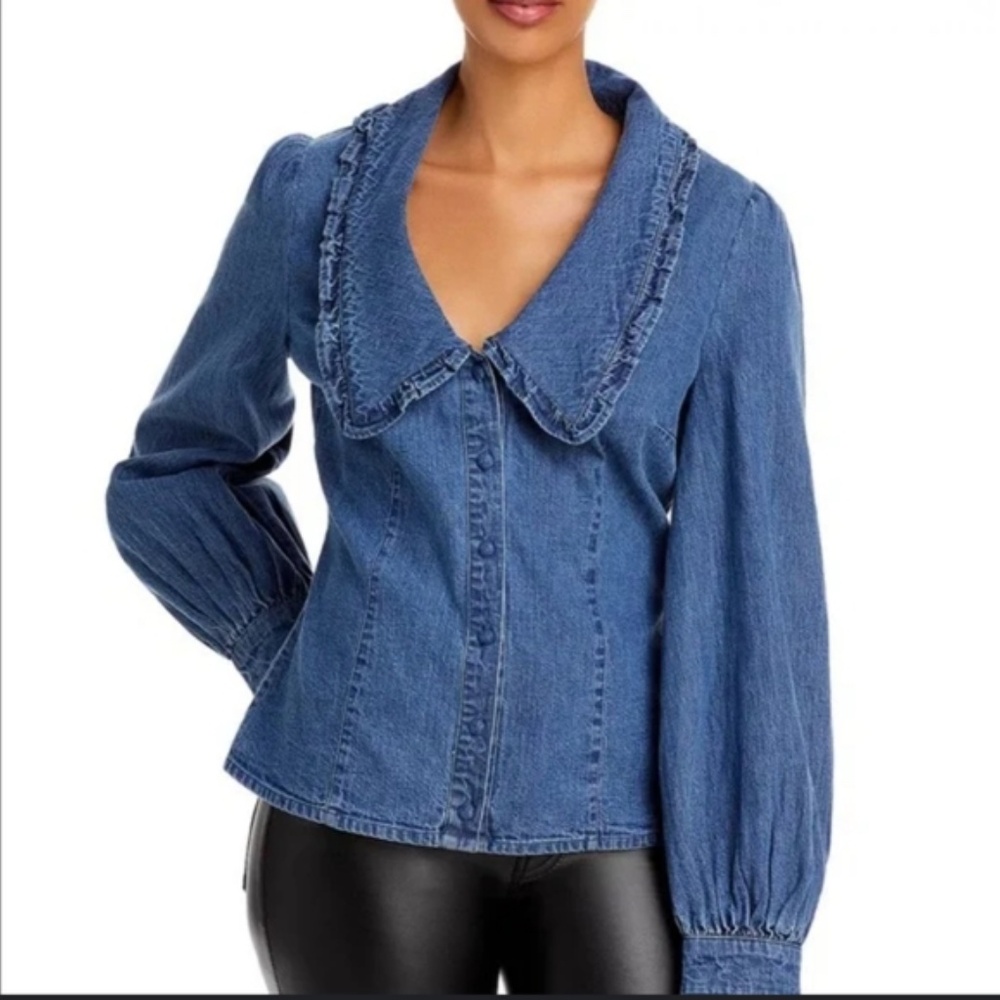 Bardot Blue Top